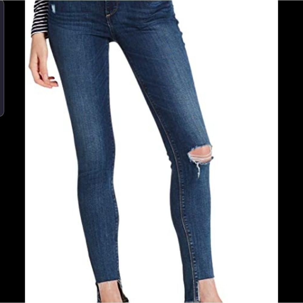Lucky Brand Ava Ankle skinny Haslet Deconstruct